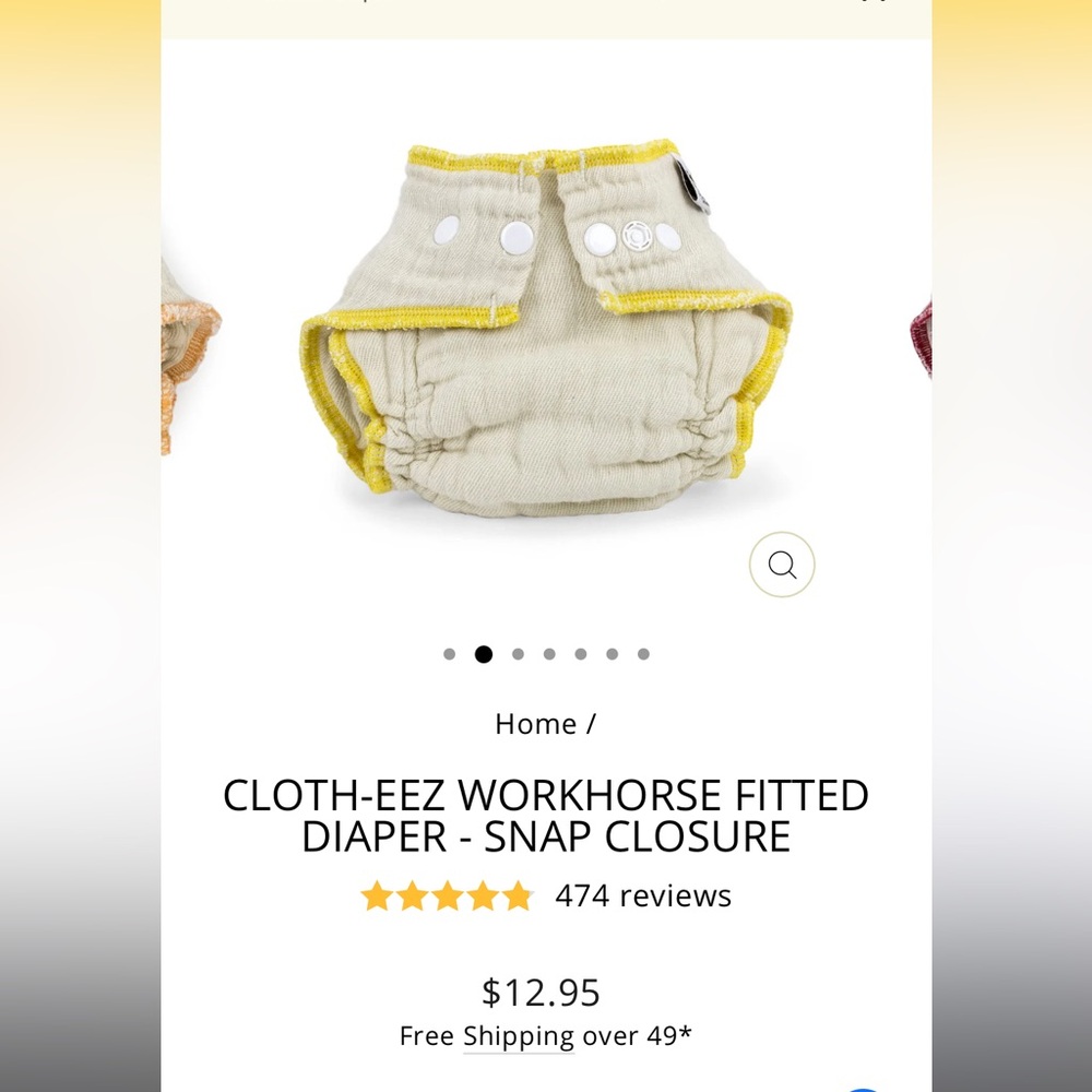 GMD Workhorse cloth diapers small